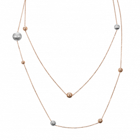 Колье из комбинированного золота Platina 07-0210-00-000-1111-42 07-0210-00-000-1111-42 фото