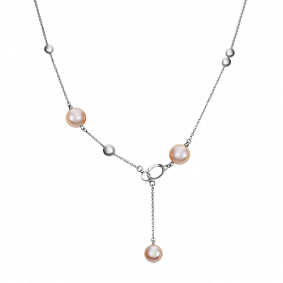 Колье из белого золота Platina 07-0215-00-301-1120-31 с жемчугом 07-0215-00-301-1120-31 фото