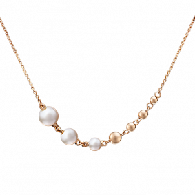 Золотое колье Platina 07-0219-00-301-1110-31 с жемчугом 07-0219-00-301-1110-31 фото