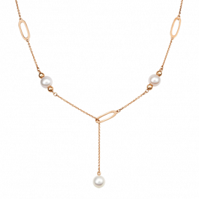 Золотое колье Platina 07-0227-00-301-1110-31 с жемчугом 07-0227-00-301-1110-31 фото