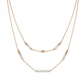 Золотое колье Platina 07-0231-01-301-1110-31 с жемчугом 07-0231-01-301-1110-31 фото