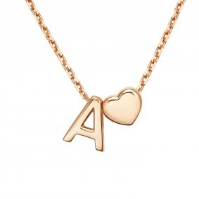 Золотое колье-буква А Platina 07-0279-А-000-1110 07-0279-А-000-1110 фото