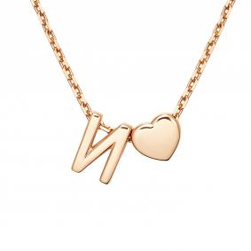 Золотое колье-буква И Platina 07-0279-И-000-1110 07-0279-И-000-1110 фото