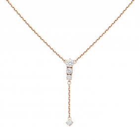 Золотое колье Platina 07-0291-00-401-1110 с фианитом 07-0291-00-401-1110 фото