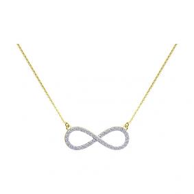 Колье из лимонного золота SOKOLOV 070231-2 с фианитом 070231-2 фото