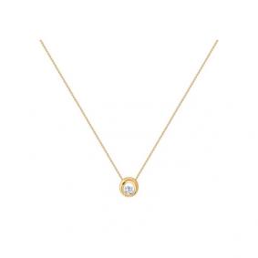 Золотое колье SOKOLOV 070252 с фианитом 070252 фото