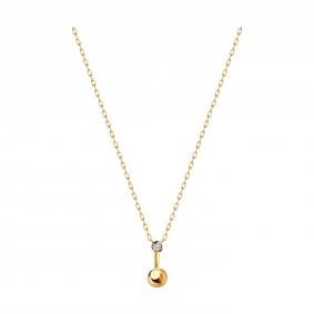 Золотое колье SOKOLOV 070511 с фианитом 070511 фото