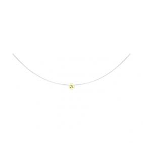 Колье из лимонного золота SOKOLOV 070530-2 с фианитом 070530-2 фото