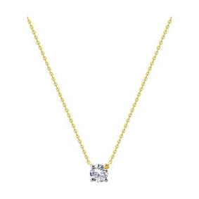 070542-2: Колье из желтого золота с фианитом 070542-2 фото