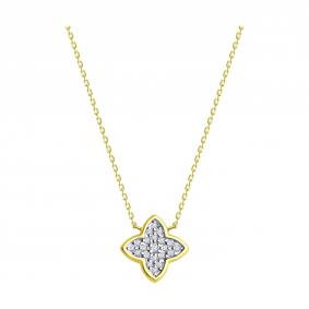 070587-2: Колье из желтого золота с фианитами 070587-2 фото