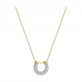 Золотое колье SOKOLOV 070611 с фианитом 070611 фото