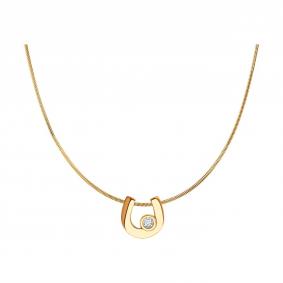 Золотое колье SOKOLOV 070626 с фианитом 070626 фото