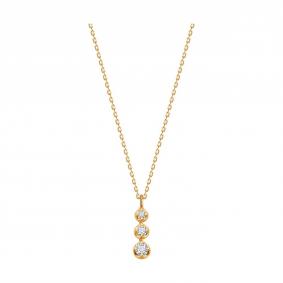 Золотое колье SOKOLOV 070630 с фианитом 070630 фото