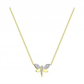 Колье из лимонного золота SOKOLOV 070632-2 с фианитом 070632-2 фото