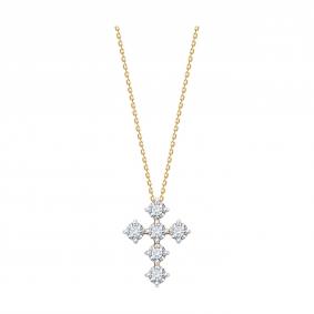 Золотое колье Крест SOKOLOVс фианитом 070651 070651 фото