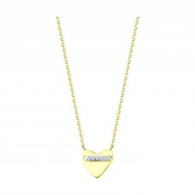 070675-2: Колье из желтого золота с фианитами 070675-2 фото