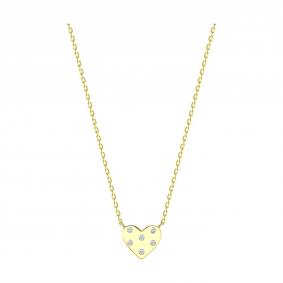 Колье из лимонного золота SOKOLOV 070678-2 с фианитом 070678-2 фото