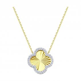 Колье из лимонного золота SOKOLOV 070701-2 с фианитом 070701-2 фото