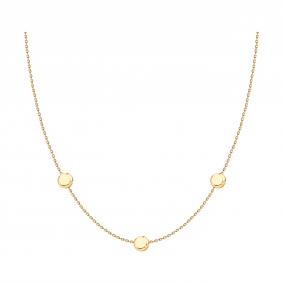 Золотое колье SOKOLOV 070705 с фианитом 070705 фото