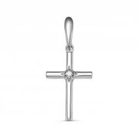 Подвеска из белого золота ERA Jewellery 08-00074-03-001-01-03 с бриллиантом 08-00074-03-001-01-03 фото