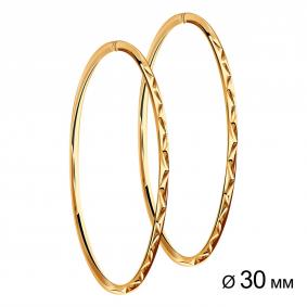 Золотые серьги Золотые узоры 08-0219-05 08-0219-05 фото