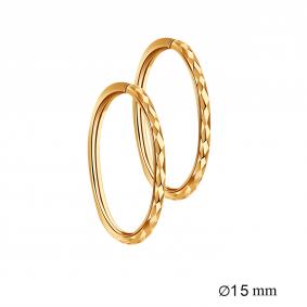 Золотые серьги Золотые узоры 08-0222-01 08-0222-01 фото