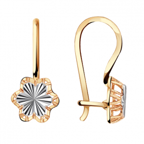 Золотые серьги Золотые узоры 08-1536 08-1536 фото