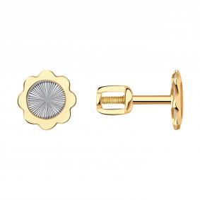 Золотые серьги Золотые узоры 08-1542 08-1542 фото