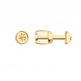 Золотые серьги Золотые узоры 08-1909 08-1909 фото