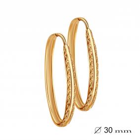 Золотые серьги Золотые узоры 08-1952 08-1952 фото