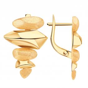 Золотые серьги Золотые узоры 08-52-0163-00 08-52-0163-00 фото