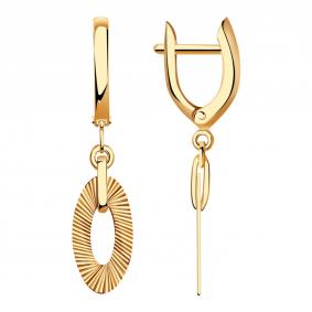 Золотые серьги Золотые узоры 08-62-0018-00 08-62-0018-00 фото