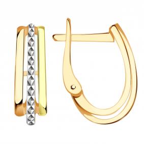 Золотые серьги Золотые узоры 08-62-0022-00 08-62-0022-00 фото