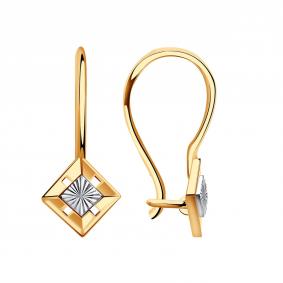Золотые серьги Золотые узоры 08-62-0157-00 08-62-0157-00 фото