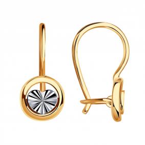 Золотые серьги Золотые узоры 08-62-0162-00 08-62-0162-00 фото