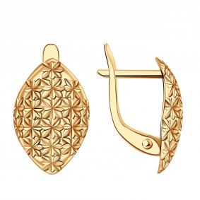 Золотые серьги Золотые узоры 08-62-0215-01 08-62-0215-01 фото