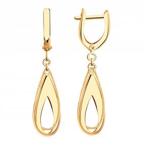 Золотые серьги Золотые узоры 08-62-0267-00 08-62-0267-00 фото