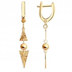 Золотые серьги Золотые узоры 08-62-0290-00 08-62-0290-00 фото