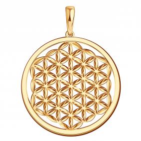 Золотая подвеска Золотые узоры 08-63-0049-00 08-63-0049-00 фото