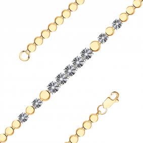 Золотой браслет Золотые узоры 08-68-0041-00 08-68-0041-00 фото