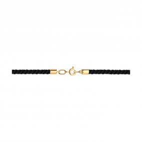 Текстильный шнурок с замком из золота SOKOLOV 080317 080317 фото