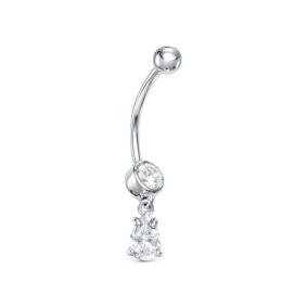 Серебряный пирсинг АЛЬКОР 09-1573/00КЦ-00 с фианитом 09-1573/00КЦ-00 фото