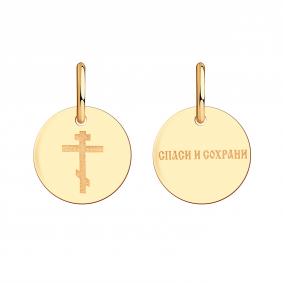 Золотая подвеска Золотые узоры 09-63-0047-00 09-63-0047-00 фото