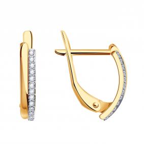 Золотые серьги TALANT 10-00-0001-40849 с цирконием 10-00-0001-40849 фото