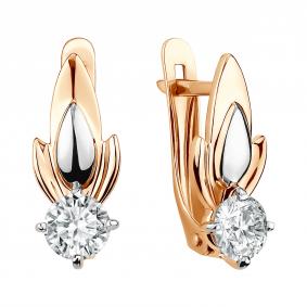 Золотые серьги TALANT 10-02-0001-14117 с фианитом 10-02-0001-14117 фото