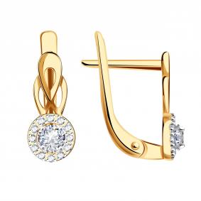 Золотые серьги TALANT 10-02-0001-40903 с цирконием 10-02-0001-40903 фото