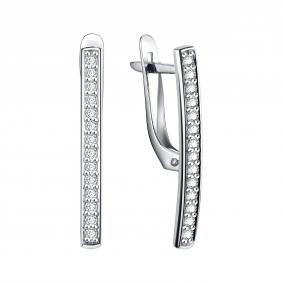 Серебряные серьги TALANT 10-72-0001-11774 с фианитом 10-72-0001-11774 фото