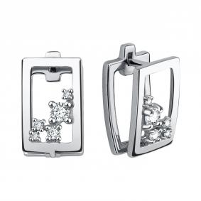 Серебряные серьги TALANT 10-72-0001-11911 с фианитом 10-72-0001-11911 фото