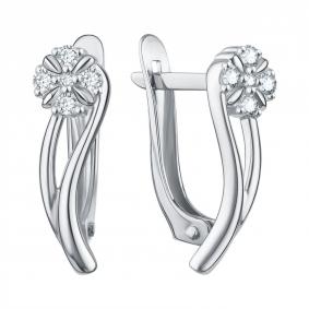 Серебряные серьги TALANT 10-72-0001-12750 с фианитом 10-72-0001-12750 фото