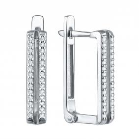 Серебряные серьги TALANT 10-72-0001-12779 с фианитом 10-72-0001-12779 фото